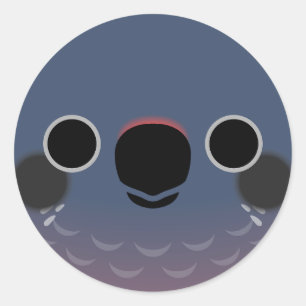 Adesivo O rosto de um papagaio Dusky