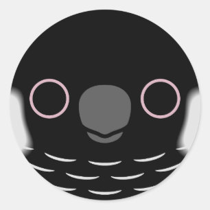 Adesivo O rosto de uma cabra negra de Carnaby