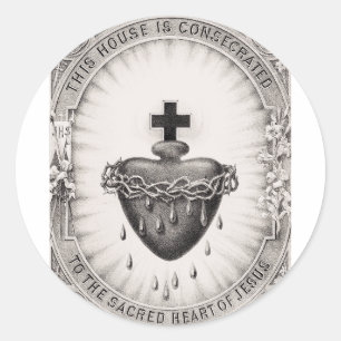 Adesivo O Sagrado Coração de Jesus Símbolo Divino