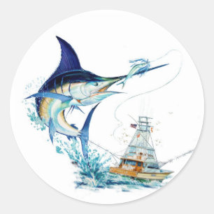 Adesivo O Sailfish toma a isca