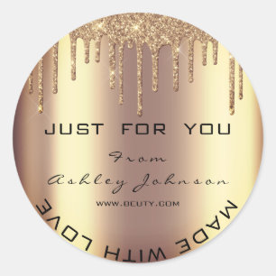 Adesivo O salão de beleza conhecido goteja chicotes