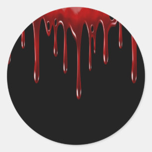 Adesivo O sangue de Falln goteja o preto