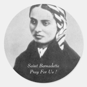 Adesivo O santo Bernadette Pray para nós