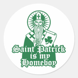 Adesivo O santo Patrick é meu ficar em casa