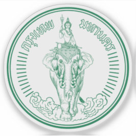 Adesivo O selo de Bangkok, Tailândia