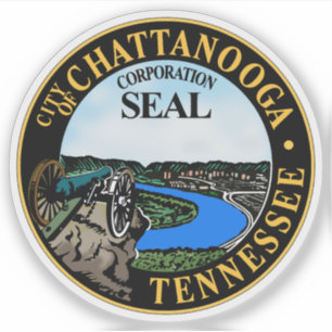 Adesivo O Selo de Chattanooga, Tennessee