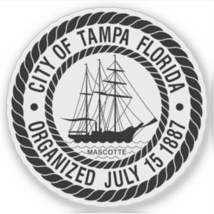 Adesivo O Selo de Tampa, Flórida