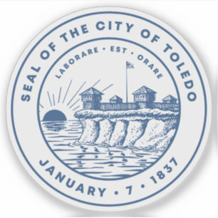 Adesivo O Selo de Toledo, Ohio