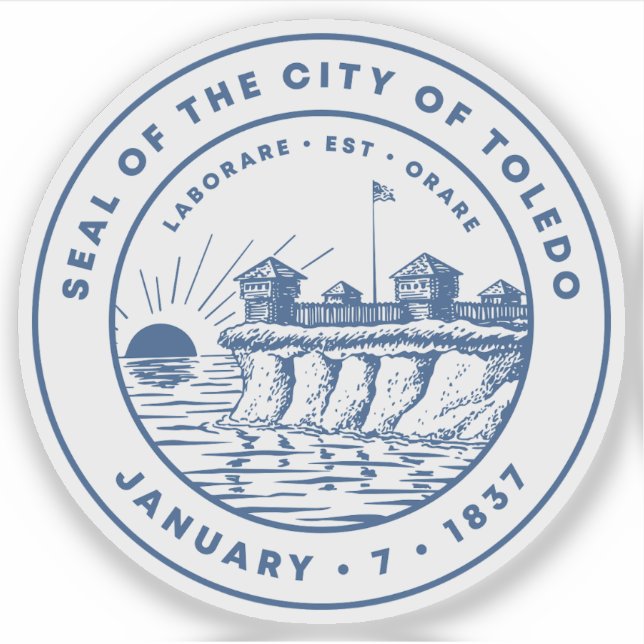 Adesivo O Selo de Toledo, Ohio (Frente)