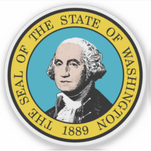 Adesivo O selo do Estado de Washington