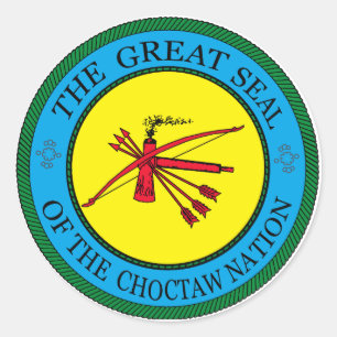 Adesivo O Selo Excelente da Nação Choctaw de Oklahoma