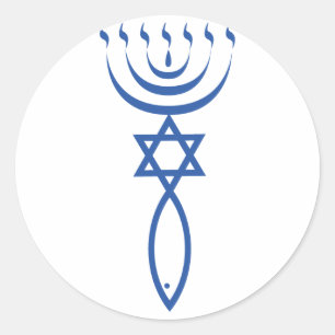 Adesivo O selo judaico messiânico de Jerusalem