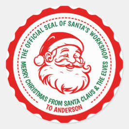 ADESIVO O SELO OFICIAL DO PAPAI NOEL DE TRABALHO