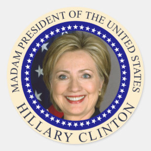 Adesivo O selo presidencial de Hillary Clinton