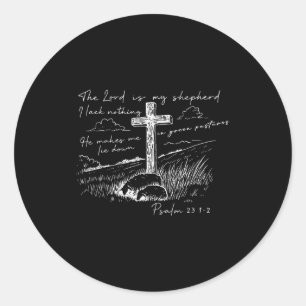 Adesivo O Senhor É Meu Pastor Salmo 23 Cruz Prado