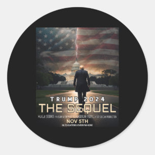 Adesivo O Sequel Trump 2024 Camisa Felon Engraçado Republi