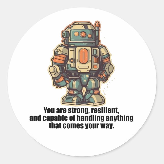 Adesivo O seu passado não define o seu futuro. (Frente)