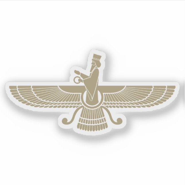 Adesivo O símbolo Faravahar, Irã (Frente)