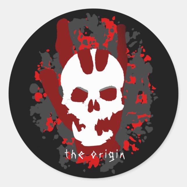 Adesivo O Sinal De Origem Eu Amo Você Duro Legal Rocker (Frente)