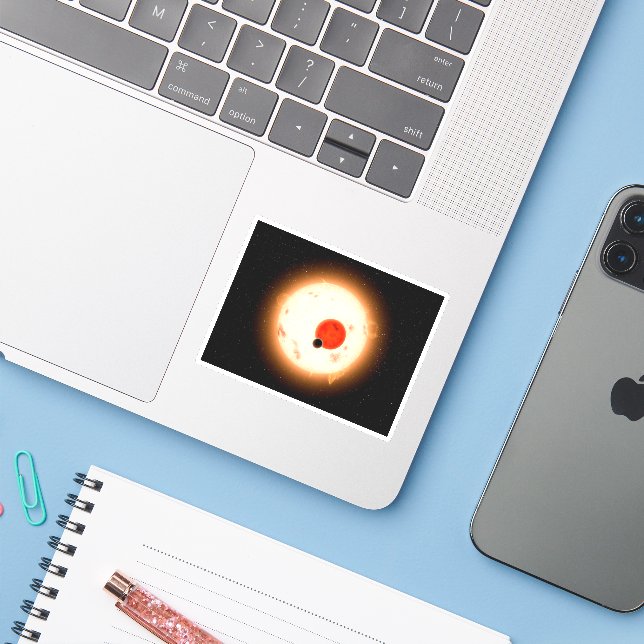 Adesivo O Sistema Kepler-16. (Notebook com iPhone)