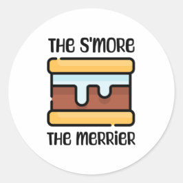 Adesivo O S'more o Merrier! Acampamento Engraçado