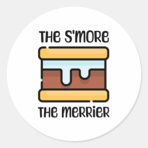 Adesivo O S'more o Merrier! Acampamento Engraçado