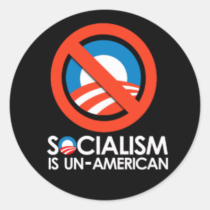 Adesivo O socialismo é não americano