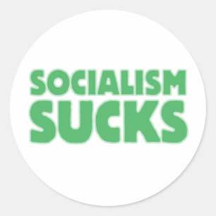 Adesivo O socialismo suga
