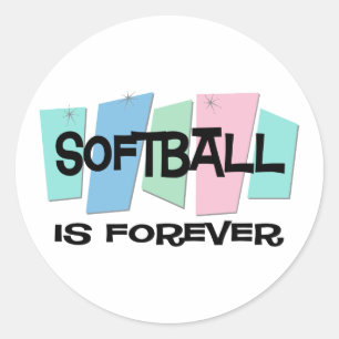 Adesivo O softball é Forever