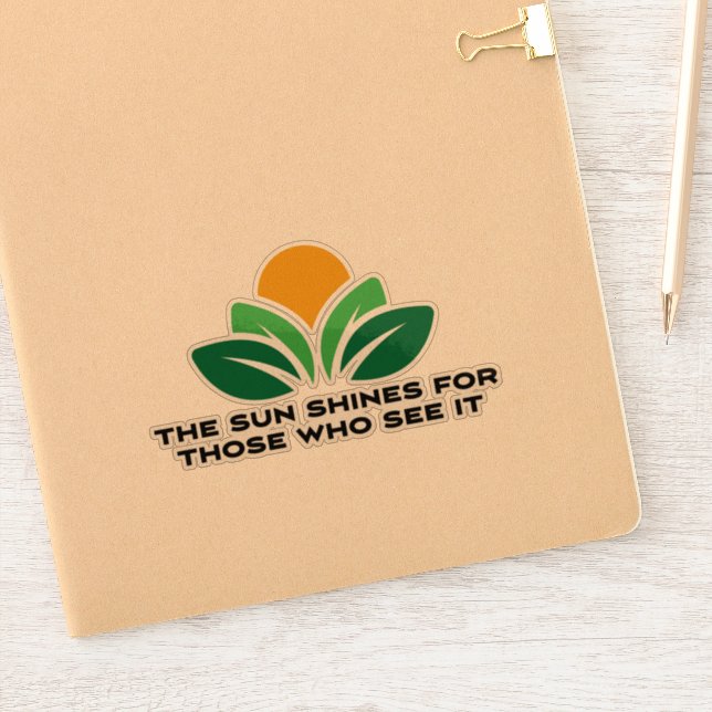 Adesivo O sol brilha para aqueles que o veem (Notebook)
