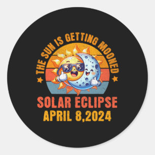 Adesivo O Sol Está Chegando À Lua Da Chase Solar 2024