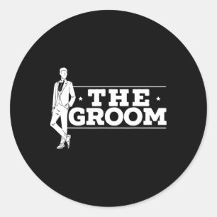 Adesivo O Solteiro de Casamento Noturno do Groom Fiancee S