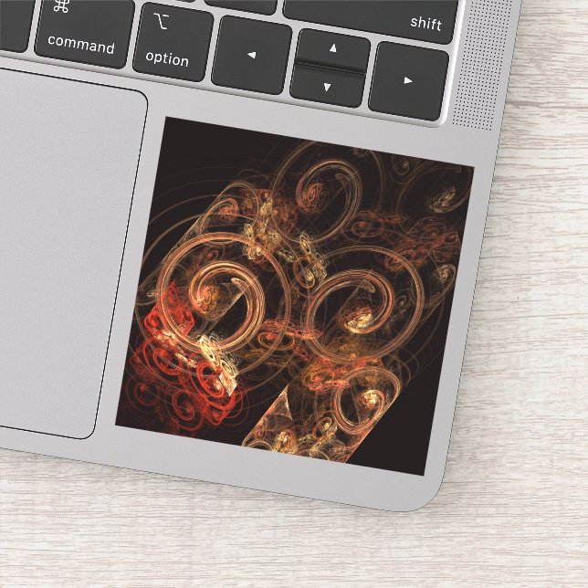 Adesivo O som da Abstrato de música (Detalhe)