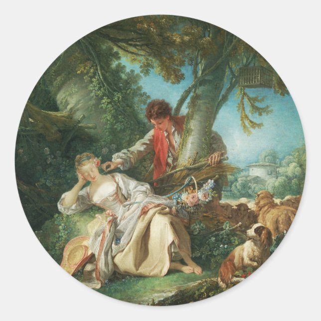 Adesivo O Sono Interrompido por François Boucher (Frente)
