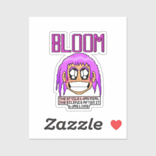 Adesivo O Sorriso de Zoe — Arte Pixel Handcrafted de Emoçã
