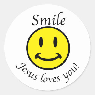 Adesivo O sorriso, Jesus ama-o