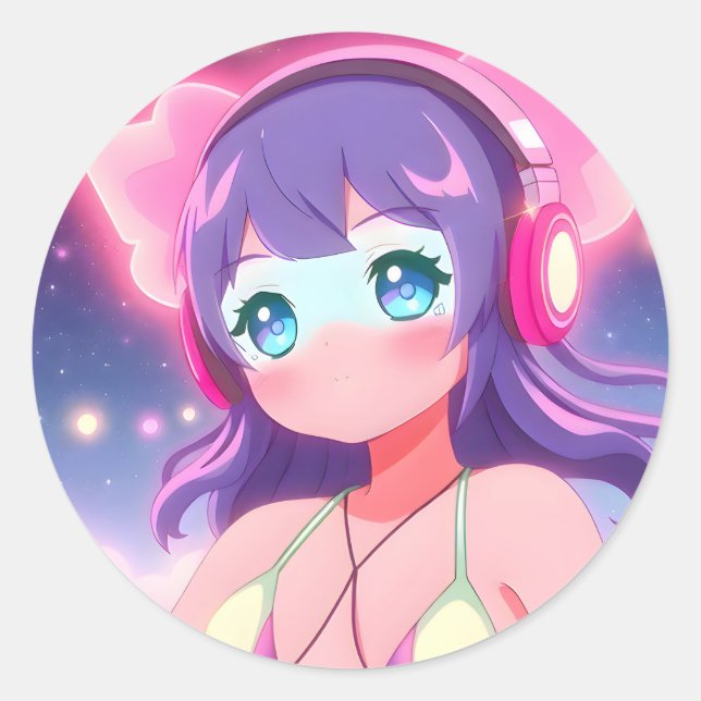 Adesivo O Stellargroove Ayumi Round Sticker #01 (Frente)