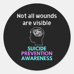 Adesivo O Suicídio Dá A Dor A Outra Pessoa. Aw Suicida
