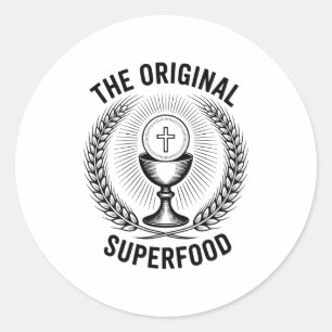 Adesivo O Superalimento Original Eucaristia Católico M