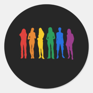 Adesivo O t-shirt das mulheres do orgulho gay