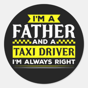 Adesivo O Taxi Padre Funny Taxi Pai