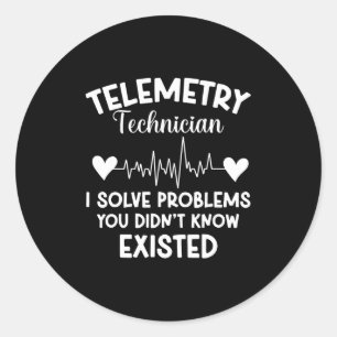 Adesivo O Técnico de Telemetria Pulso I Resolve Problemas