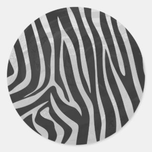 Adesivo O teste padrão animal do impressão da zebra na