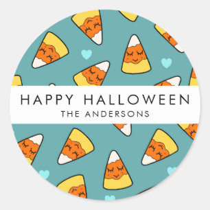 Adesivo O teste padrão bonito   do desenho do milho de