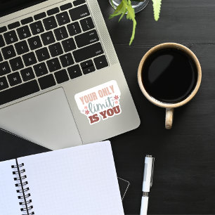 Adesivo "O teu único limite é tu" Vinheta de Vinilo de Cor