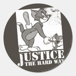 Adesivo O Tom e o Jerry Justiça na Via Duro