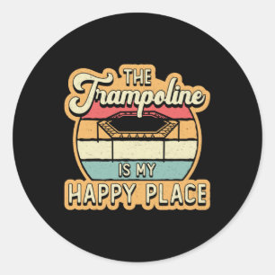 Adesivo O Trampoline É O Meu Lugar Feliz Pule A Trampolin