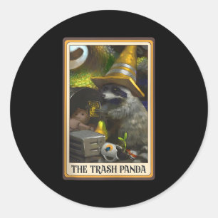 Adesivo O Trash Panda Tarot Card Raccoon Trash Ea