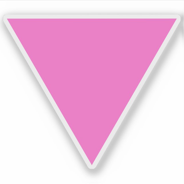 Adesivo O triângulo rosa - Orgulho gay LGBT (Frente)