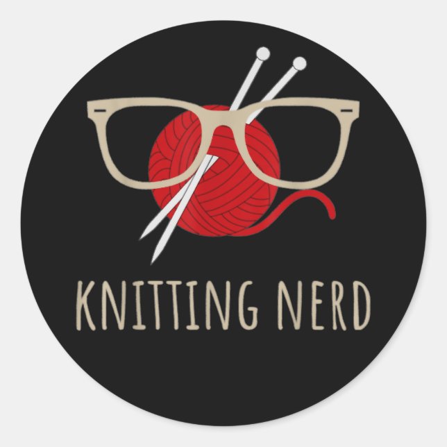 Adesivo O tricô É O Meu Esporte Favorito - O tricô C (Frente)